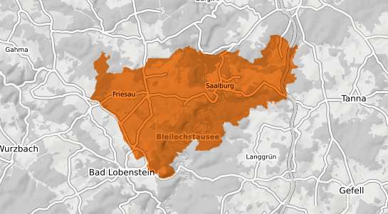 Mietspiegelkarte Saalburg Ebersdorf